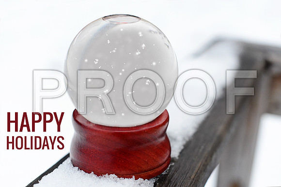 Snow Globe red 5